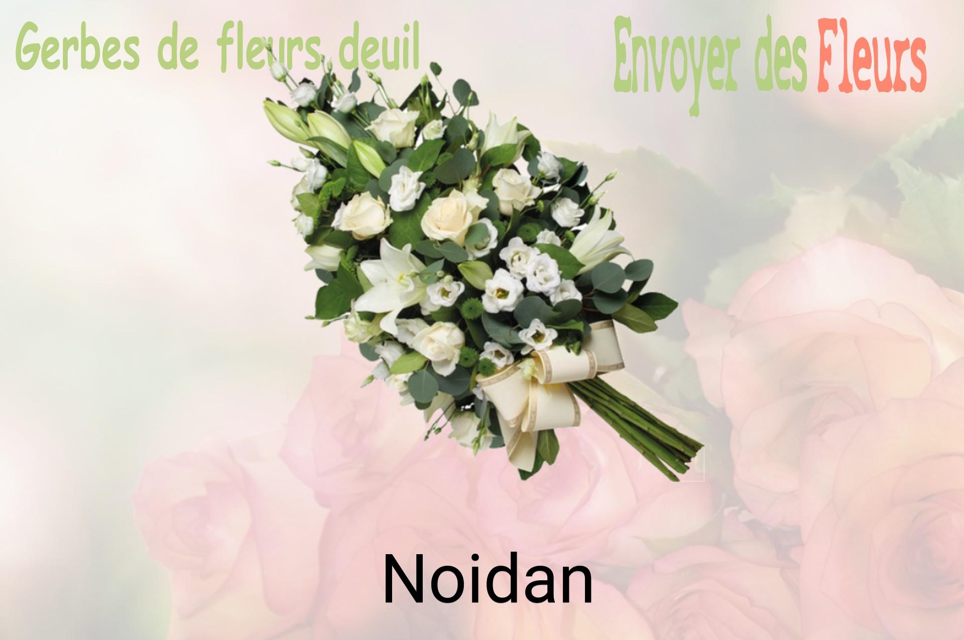 Gerbe de fleurs de deuil livrée à Noidan